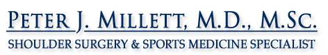 Peter Millett MD, Orthopedic Knee Elbow Shoulder Specialist Logo
