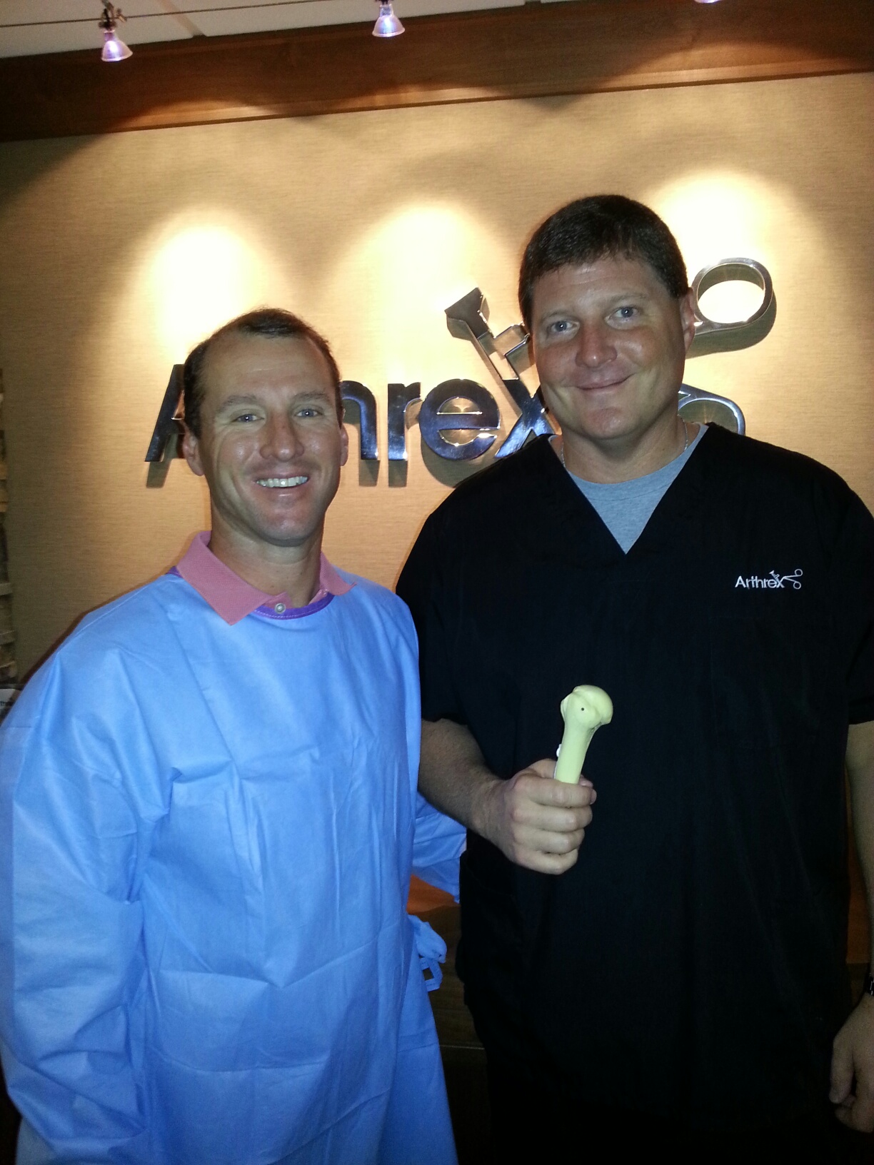 Photo with Allen Holowecky from Naples, Florida. Allen is senior engineer with Arthrex.